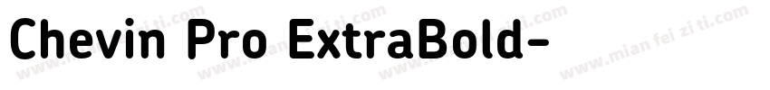 Chevin Pro ExtraBold字体转换